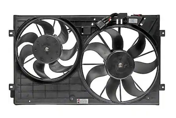 Dorman 620-843 Dual Radiator Fan Assembly Audi VW